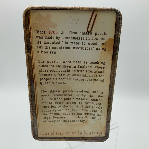 Norman Rockwell Collection 500 Piece Jigsaw Puzzle “Home From Camp” USA  Tin Box - Picture 5 of 11